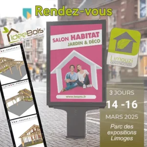 Rendez-vous au salon Habitat, Jardin & Déco Limoges du 14 au 16 mars