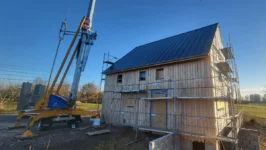 Construction d'une maison en ossature bois